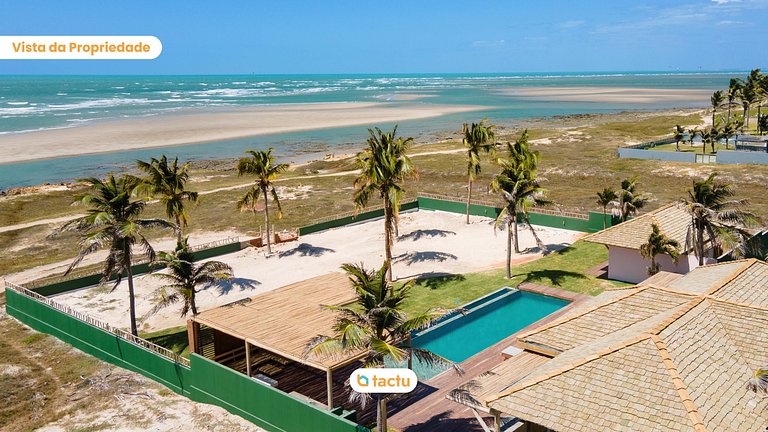 Casa Frente Vista Mar Fortim Ceará Luxosa com 6 Quartos Kite