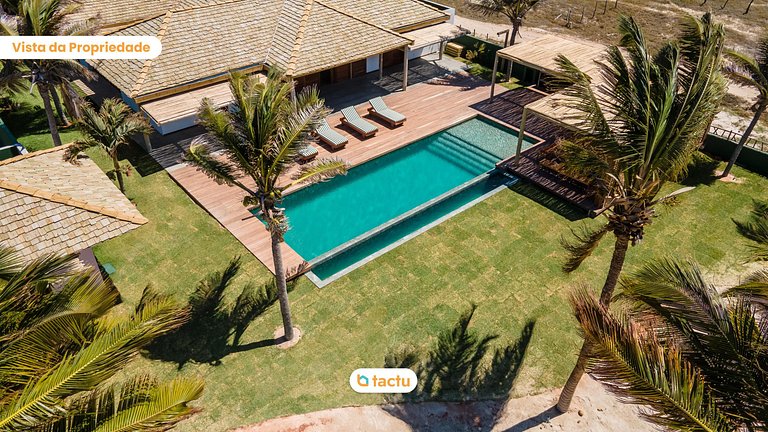 Casa Frente Vista Mar Fortim Ceará Luxosa com 6 Quartos Kite
