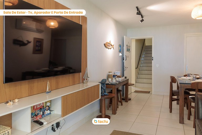 Bangalô térreo de 69 m2 com vista para o mar no VG Sun Cumbu