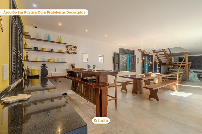 Casa Gracinda, com enorme piscina e jardim em Fortim
