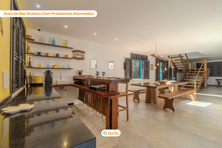 Casa Gracinda, com enorme piscina e jardim em Fortim