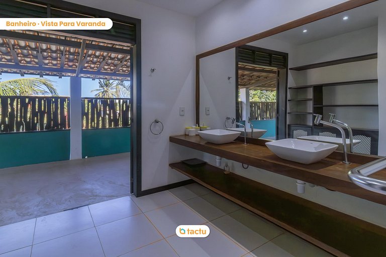 Casa Gracinda, com enorme piscina e jardim em Fortim