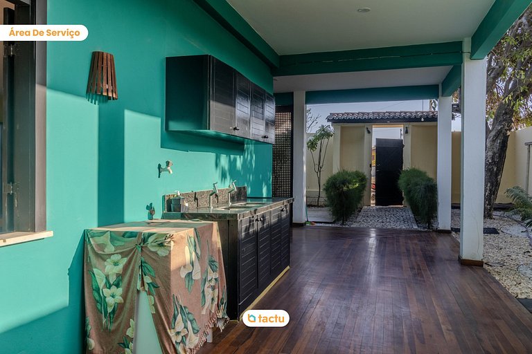 Casa Gracinda, com enorme piscina e jardim em Fortim